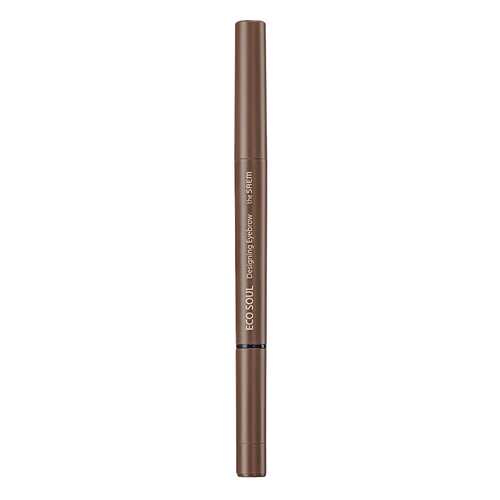 Карандаш для бровей The Saem Eco Soul Designing Eyebrow 3в1 01 Brown 0,2 г+0,12 г в Фаберлик
