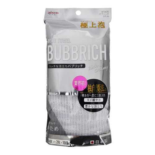 Мочалка для тела AISEN Bubbrich с высоким пенообразованием жесткая, 28 х 100 см. в Фаберлик