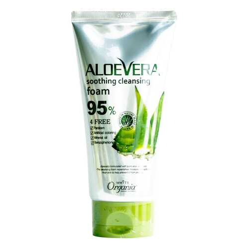 Пенка для умывания White Organia Aloe Vera Soothing Cleansing Foam 95% 130 г в Фаберлик