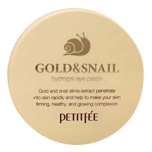Патчи для глаз PETITFEE Hydro Gel Eye Patch Gold & Snail 60 шт в Фаберлик