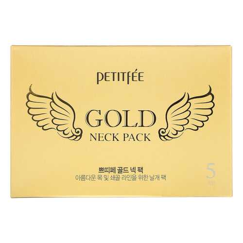 Маска для шеи Petitfee Gold Neck Pack Hydrogel Angel Wings 5x10 г в Фаберлик