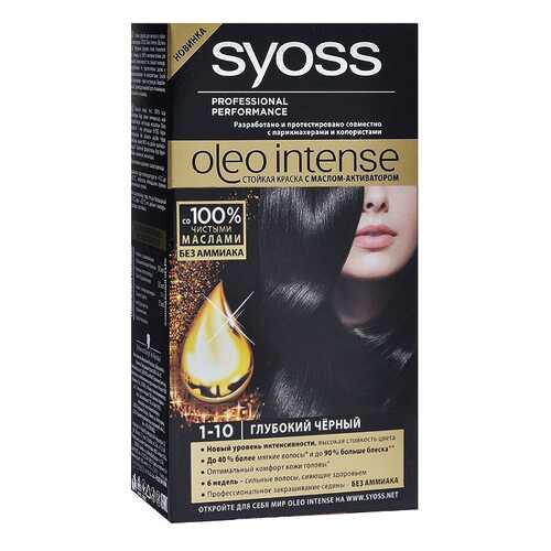 Краска для волос Syoss 1-10 Глубокий черный 50 мл в Фаберлик