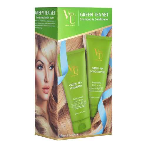 Шампунь Von U Green Tea 200 мл + кондиционер 200 мл в Фаберлик